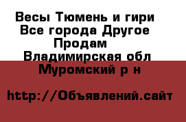 Весы Тюмень и гири - Все города Другое » Продам   . Владимирская обл.,Муромский р-н